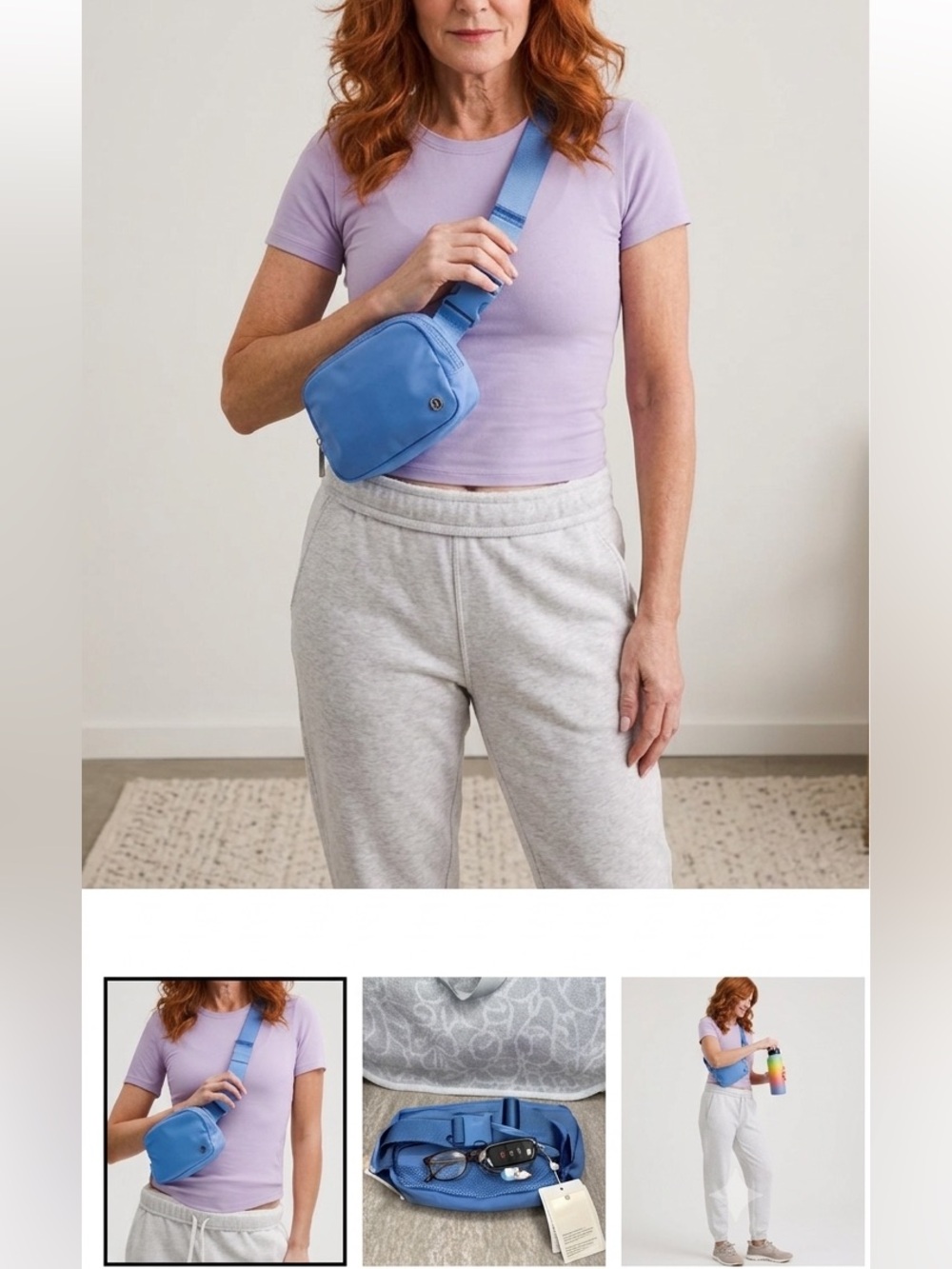 Lululemon NWT Everywhere Belt Bag 1L Pool Party Blue - Picture 5 of 5